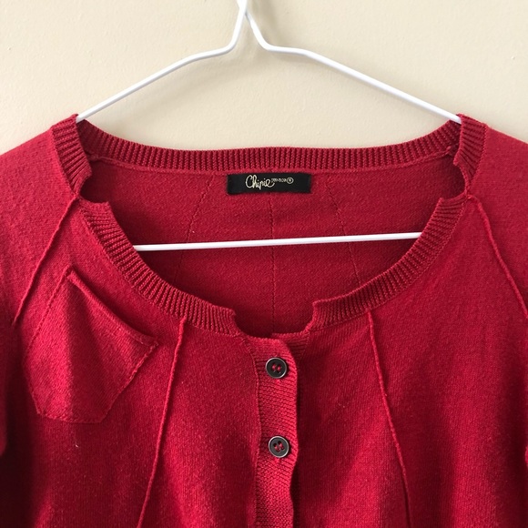 Red vintage cardigan - Picture 3 of 6